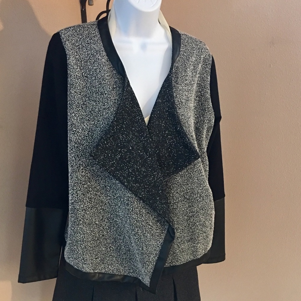 SALE🛍DKNY $12 Bundle 3+Faux Leather Trim Jacket